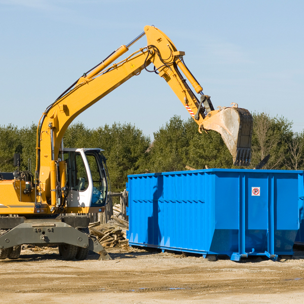 what size residential dumpster rentals are available in Tallulah Falls